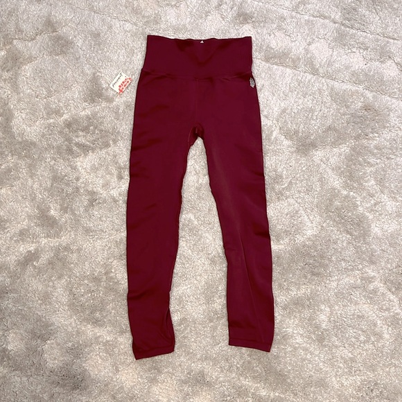 Free People | FP Movement Burgundy High-Rise Good Karma Leggings size M/L NWT - Picture 3 of 15